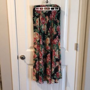 Floral maxi skirt